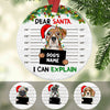 Personalized I Can Explain Dog Christmas  Circle Ornament NB92 26O58 1
