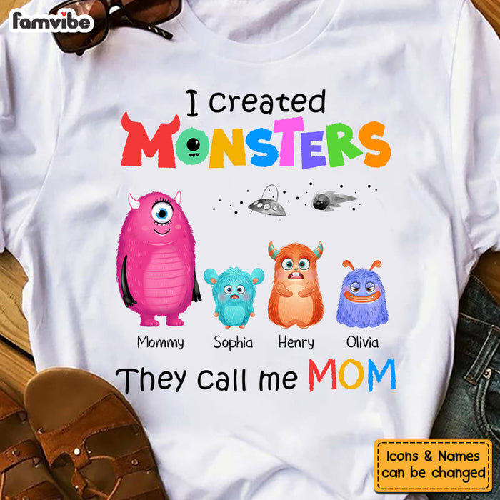 Personalized Mom I Created Monsters Shirt - Hoodie - Sweatshirt 25337 1