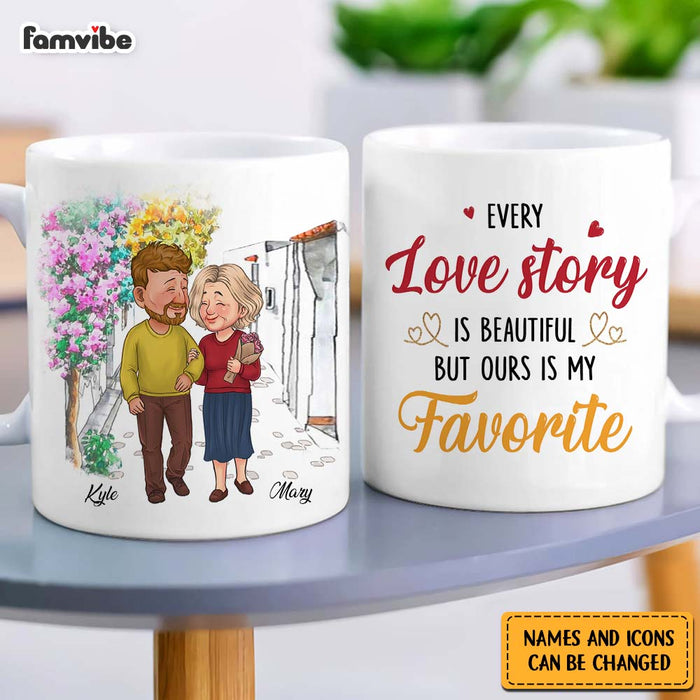 Personalized Couple Every Love Story Is Beautiful Mug 31072 1