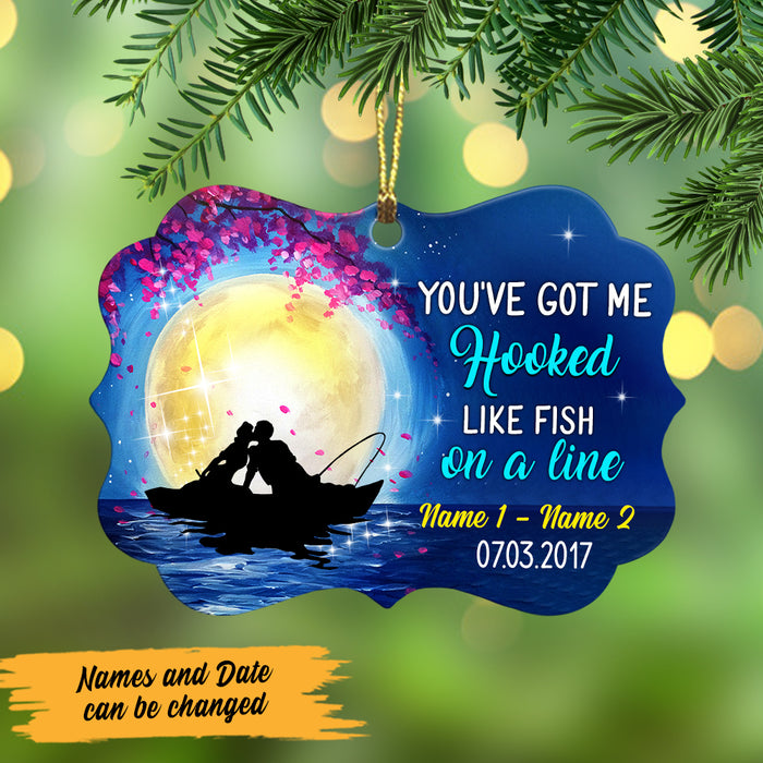 Personalized Fishing Couple Benelux Ornament NB291 87O47 1