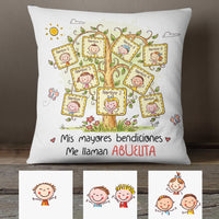 Personalized Mom Grandma Blessed Mamá Abuela Spanish Pillow AP273 30O34 (Insert Included) thumb 1
