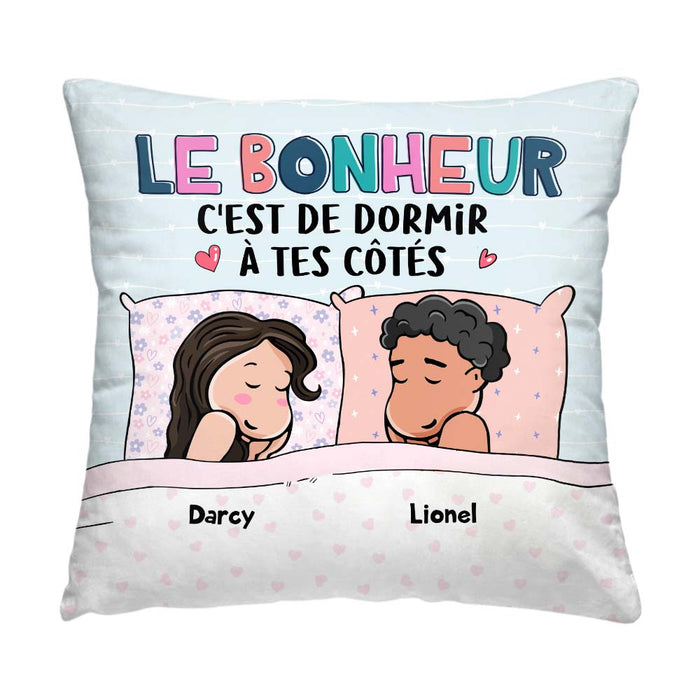 Personalized Gift For Couple French Sleeping Next To You Pillow 30812 1