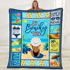 Just A Beachy Kinda Girl Fleece Blanket JL23 30O53 1