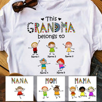 Personalized Grandma Belongs To T Shirt FB224 81O53 thumb 1