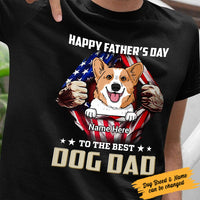 Personalized Dog Dad T Shirt MY253 95O58 thumb 1