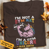 Personalized Gym Unicorn T Shirt JN304 95O36 thumb 1