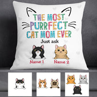 Personalized Cat Mom Pillow FB191 26O53 (Insert Included) thumb 1