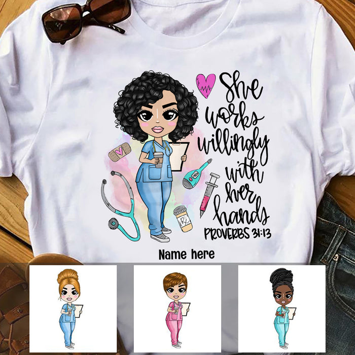 Personalized Nurse T Shirt JN307 30O36 1