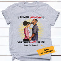 Personalized Thanks God For BWA Couple Christian T Shirt SB182 29O53 thumb 1