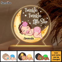 Personalized Gift For Newborn Baby Twinkle Twinkle Little Star Plaque LED Lamp Night Light 27549 thumb 1