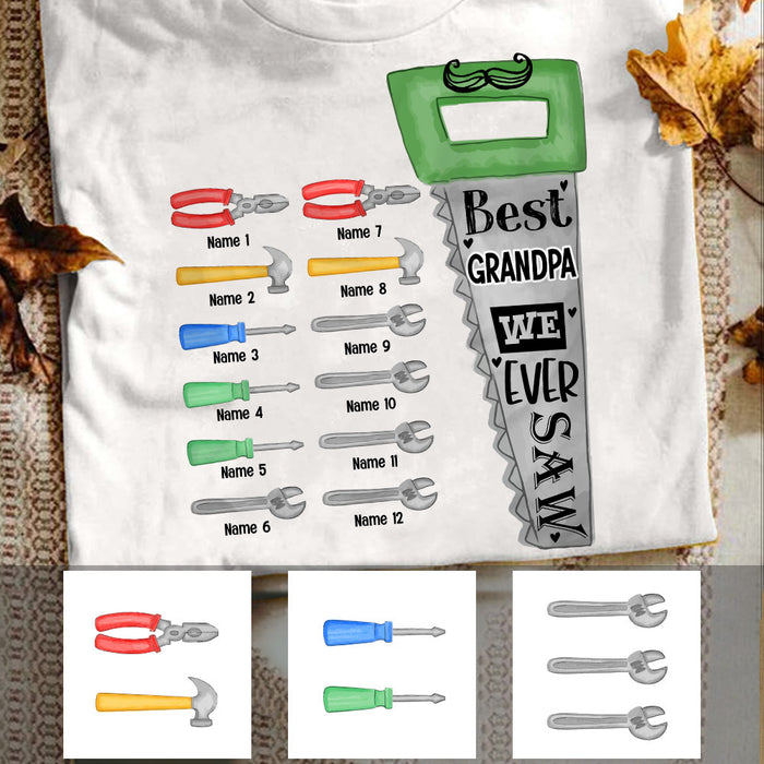 Personalized Dad Grandpa T Shirt MY151 26O53 1