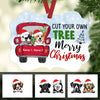 Personalized Dog Christmas Red Truck Benelux Ornament NB124 81O34 1