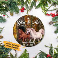Personalized Horse Couple You And Me  Ornament SB145 26O58 thumb 1