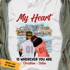 Personalized BWA Couple My Heart Is Wherever You Are T Shirt AG262 73O47 1