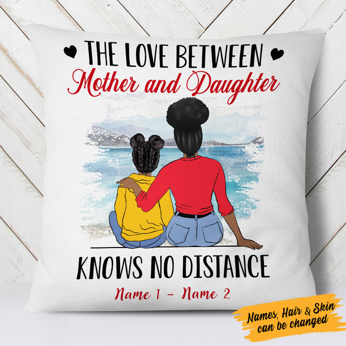 Personalized Mom Daughter Long Distance  Pillow DB31 85O53 (Insert Included) 1