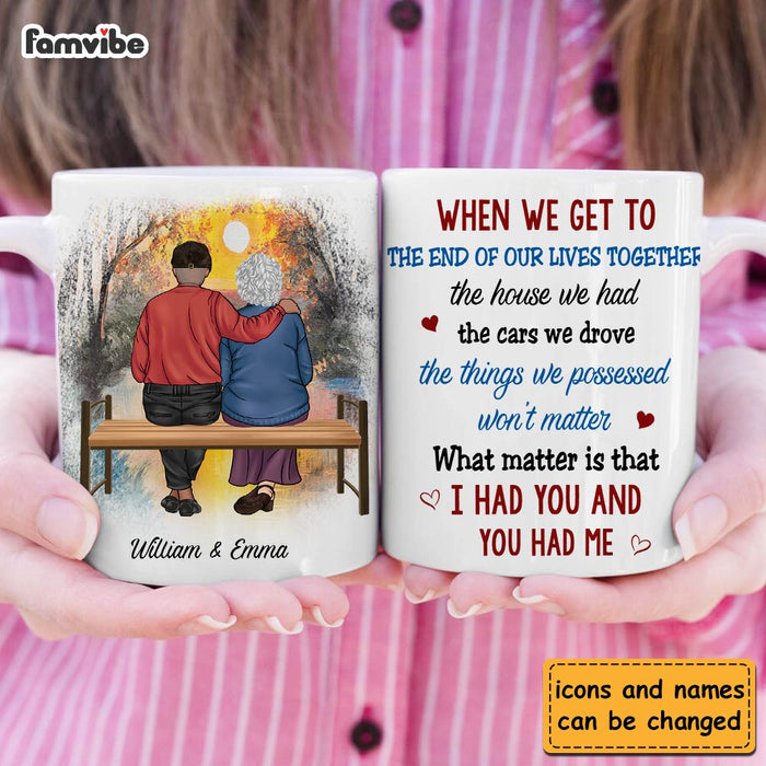 Personalized Couple Gift We Get To The End Of Our Lives Together Mug 31248 1