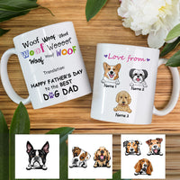 Personalized Dog Mom Dad Happy Day Mug FB231 95O53 thumb 1
