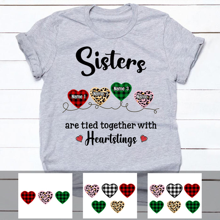 Personalized Sister Mom Grandma Friends Heartstrings T Shirt MR315 95O57 1