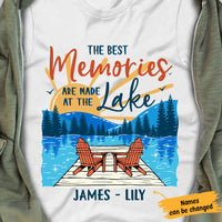 Personalized Lake Husband & Wife White T Shirt JL13 95O65 thumb 1