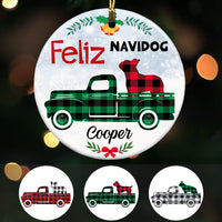 Personalized Feliz Navi Dog Christmas  Ornament OB191 95O57 thumb 1