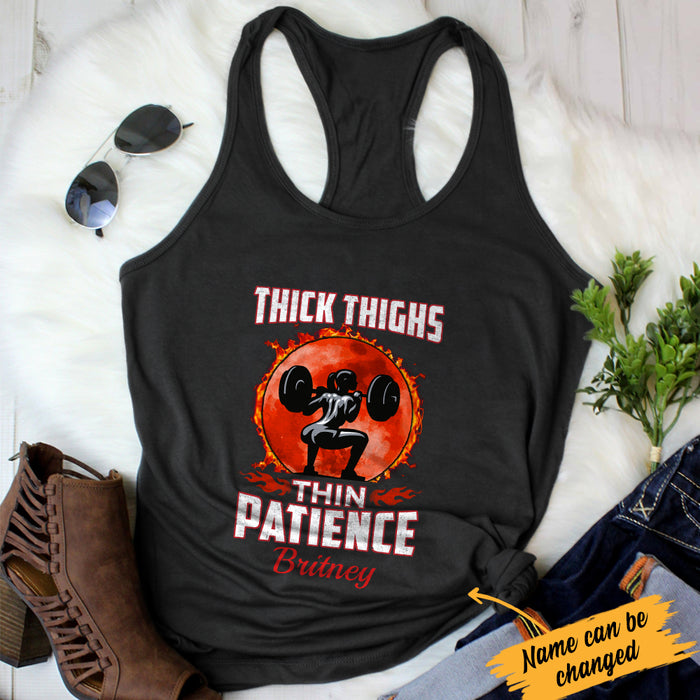 Personalized Gym Thick Thigh Racerback Tank JL75 95O34 1