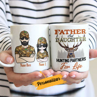 Personalized Father Son And Daughter Hunting Partner Mug JN232 25O34 thumb 1