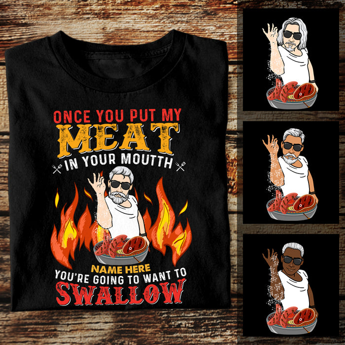 Personalized Swallow Meat BBQ Man T Shirt JL61 25O36 1