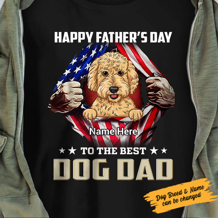 Personalized Dog Dad T Shirt MY253 95O58 1