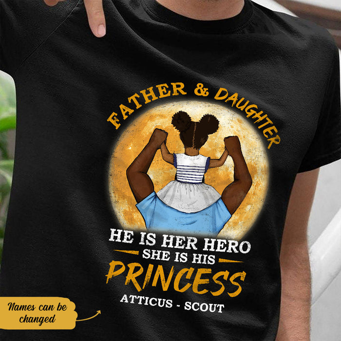 Personalized Girl Dad T-Shirt Father Of The Princess