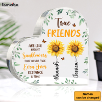 Personalized Gift True Friends Sunflower Acrylic Plaque 31220 thumb 1