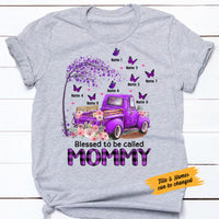 Personalized Grandma Mom Butterfly T Shirt MY51 73O58 thumb 1
