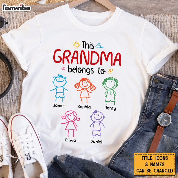 Personalized Gift For This Grandma Belongs To Shirt - Hoodie - Sweatshirt 30533 1