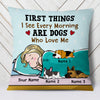 Personalized Dog Who Loves Me Pillow JR261 29O47 (Insert Included) 1