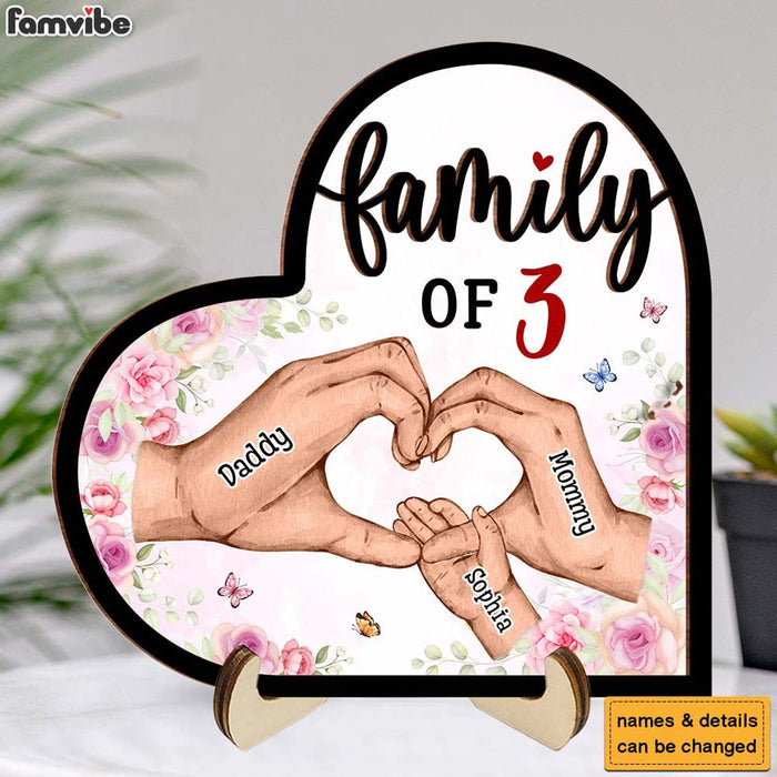 Personalized Gift For Baby First As A Family 2 Layered Wooden Plaque 31521 1