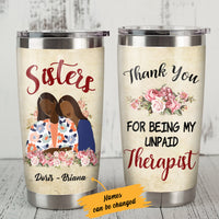 Personalized BWA Best Friends Sister Steel Tumbler AG41 27O57 thumb 1