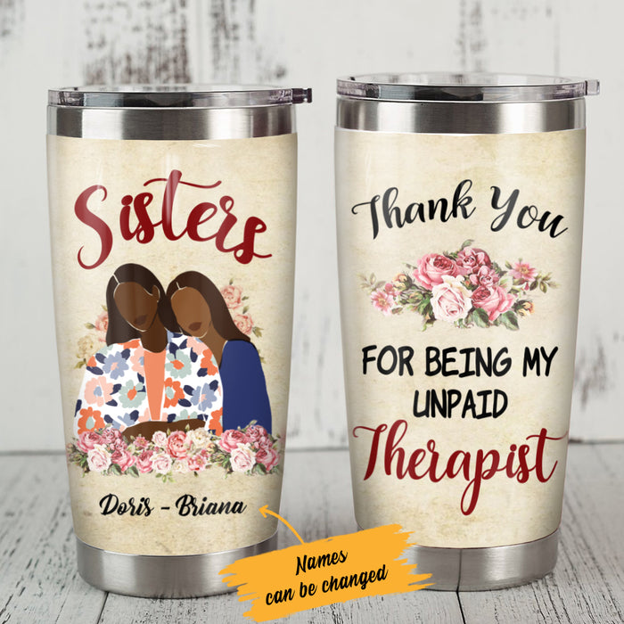 Personalized BWA Best Friends Sister Steel Tumbler AG41 27O57 1