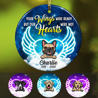 Personalized Your Wings Were Ready Dog Memorial  Ornament OB221 29O53 thumb 1