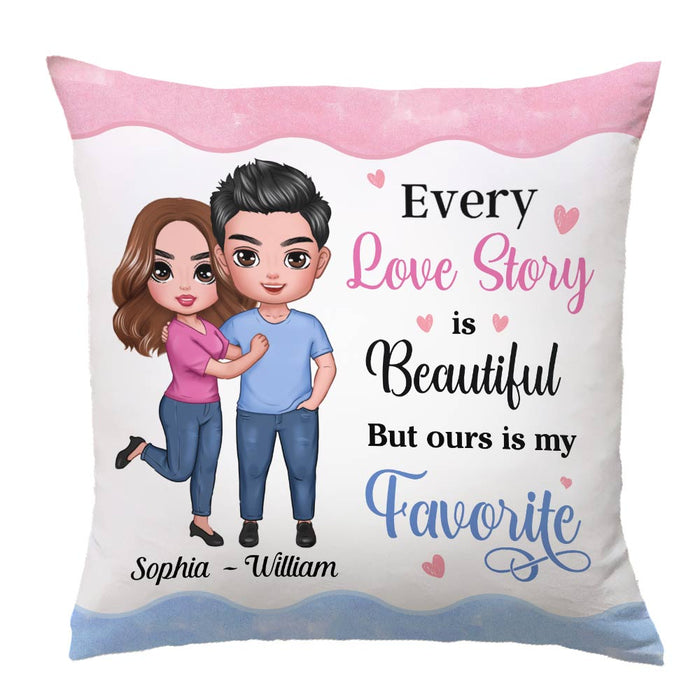 Personalized Couple Love Story Pillow JL264 23O28 1
