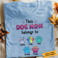 Personalized This Dog Mom Belongs To Watercolor T Shirt OB141 30O57 thumb 1