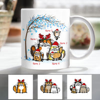 Personalized Fluffy Cats Christmas  Mug OB283 30O53 thumb 1