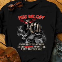 Skull Piss Me Off T Shirt JL234 95O53 thumb 1