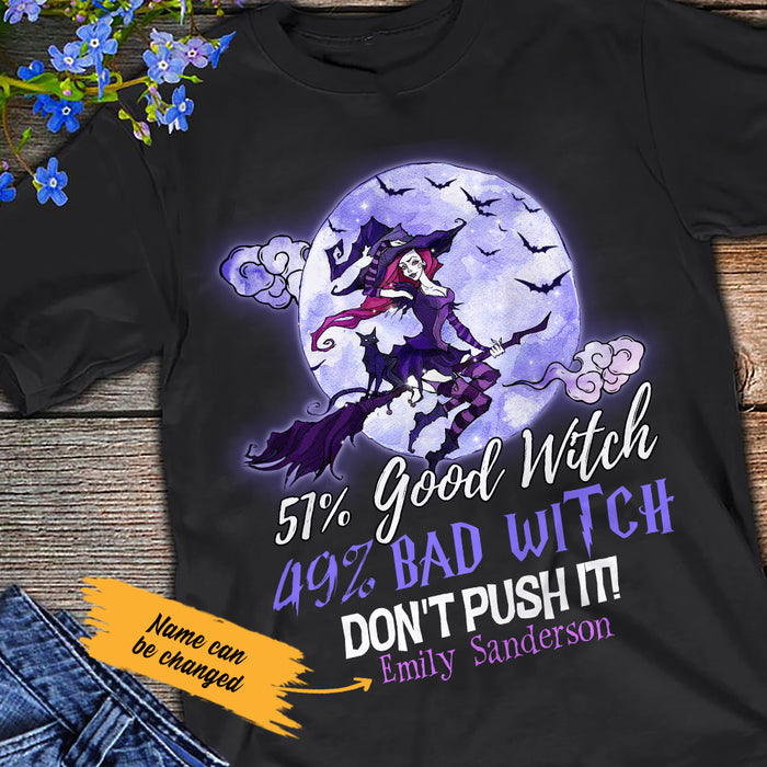 Personalized Halloween Good Witch Bad Witch T Shirt JL163 30O47 1