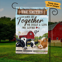 Personalized Farm Built A Life We Loved Flag JL212 67O34 thumb 1