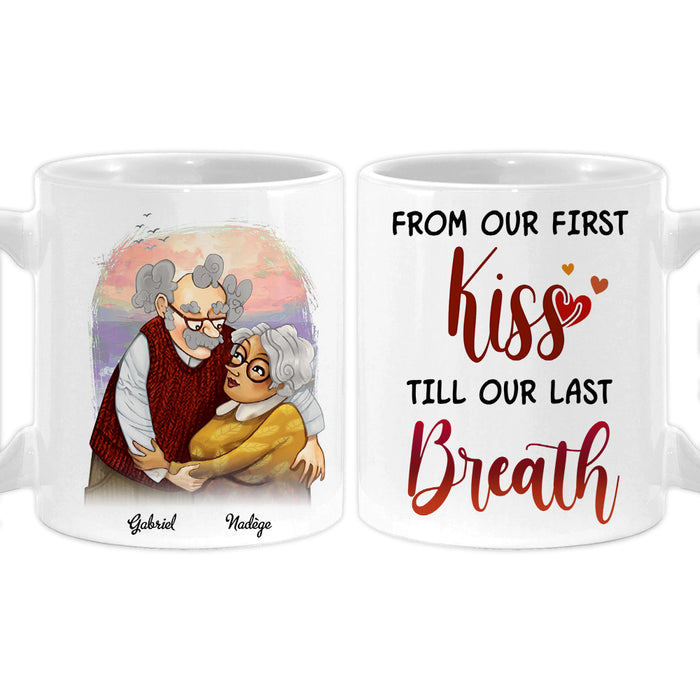 Personalized Couple From Our First Kiss Mug 31140 1