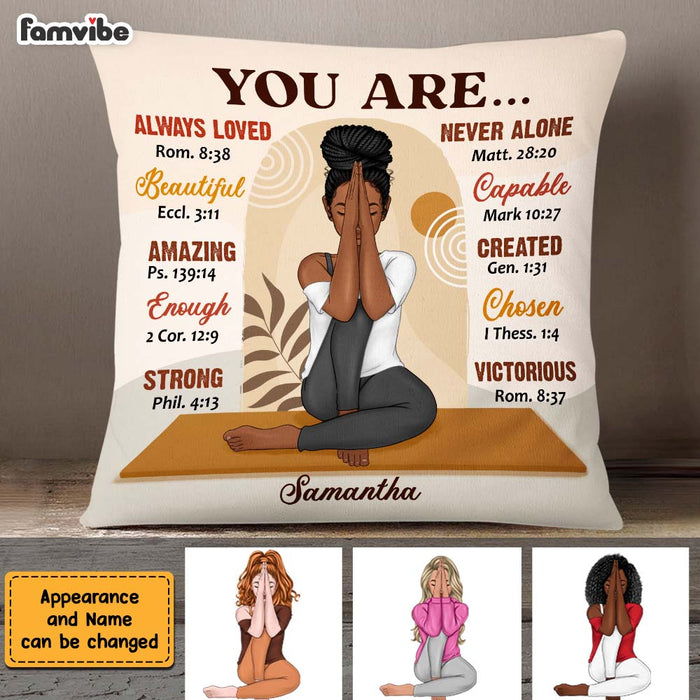 Personalized Daughter Yoga Girl You Are Beautiful Pillow DB292 58O47 1