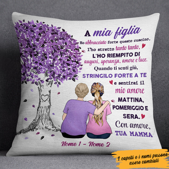 Personalized Mom Grandma Mamma Nonna Italian Tree Pillow AP81 73O47 (Insert Included) 1