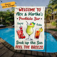 Personalized Pool Bar Grill Flag AG183 65O65 thumb 1