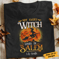 Personalized Halloween Not Every Witch Lives In Salem T Shirt JL151 65O34 thumb 1