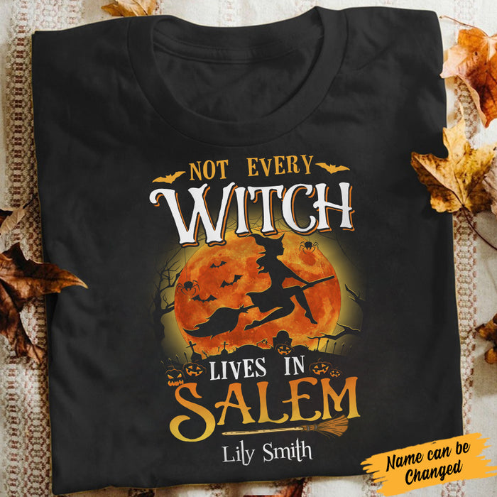 Personalized Halloween Not Every Witch Lives In Salem T Shirt JL151 65O34 1