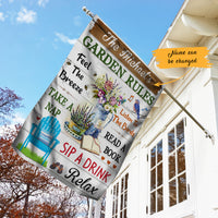 Personalized Garden Rules Gardening Flag AG201 67O47 thumb 1